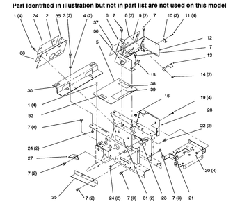 Hoodstand, Console Diagram and Parts List for 73423 6900001 - 6999999 Toro Lawn Tractor