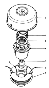Dual Line Tap & Trim Head No. 46-2800 (Optional) Diagram and Parts List for 51645 7000001 - 7999999 Toro Trimmer