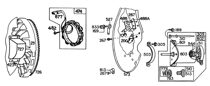 Part Location Diagram of 222192 Toro Bracket-Alternator Harness