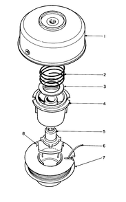 Single Line Tap & Trim Head No. 41-6220 (Optional) Diagram and Parts List for 51644V 1000001 - 1999999 Toro Trimmer