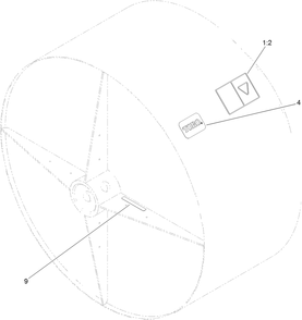 Cement Bowl Assembly Diagram and Parts List for 22442 319000001 - 999999999 Toro Lawn Tractor Accessories