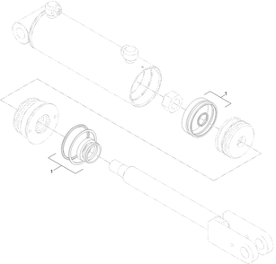 Hydraulic Cylinder Assembly No. 139-0779 Diagram and Parts List for 22328 408963400 - 409588175 Toro Lawn Tractor Accessories