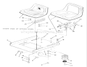 Seat And Suspension Diagram and Parts List for F2-09K401 1988 Toro Lawn Tractor