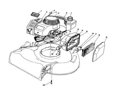 Engine Assembly Diagram and Parts List for 16585C 8000001 - 8999999 Toro Lawn Mower