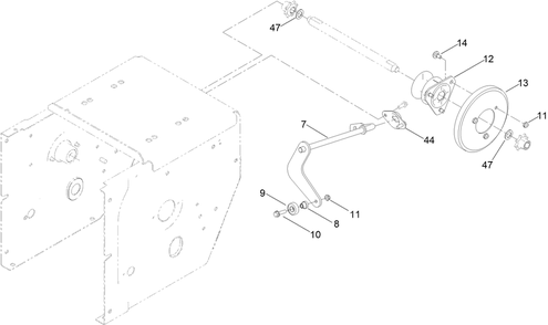 Traction Drive Assembly Diagram and Parts List for 38830 412000000 - 413984267 Toro Snow Blower