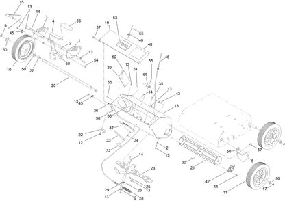 Wheel And Height Adjust Assembly Diagram and Parts List for 23511 400000000 - 999999999 Toro Seeder