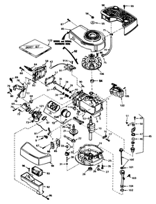 Engine Tecumseh Model No. Tnt 100-10077e Diagram and Parts List for 16297 3000001 - 3999999 Toro Lawn Mower