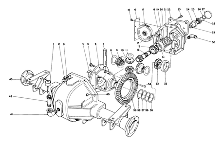 Differential Assembly Diagram and Parts List for 30775 600001 - 699999 Toro Lawn Tractor