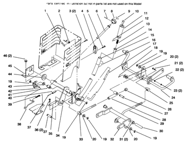Lift Lever And Height Of Cut Diagram and Parts List for 72085 6900001 - 6999999 Toro Lawn Tractor