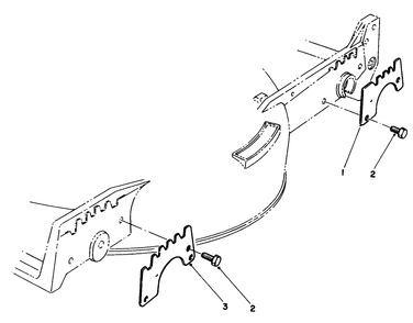 Wear Plate Model No. 49-4080 (Optional) Diagram and Parts List for 20321 2000001 - 2999999 Toro Lawn Mower