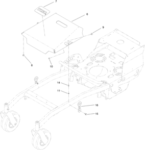 Deck Cover Assembly Diagram and Parts List for 44410 407700000-408786150 Toro Lawn Mower