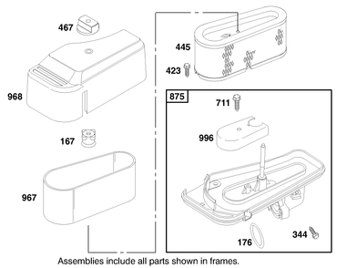 Engine Briggs & Stratton Model 28q777-0690-E1 Diagram and Parts List for 71240 9900001 - 9999999 Toro Lawn Tractor