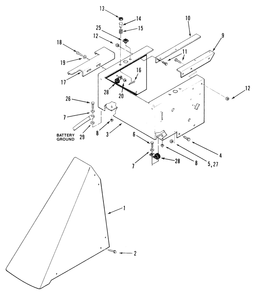 Section 5-Sheet Metal Diagram and Parts List for R3-12B601  Toro Lawn Tractor