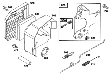 Engine Gts 150 Diagram and Parts List for 20821B 6900001 - 6999999 Toro Lawn Mower