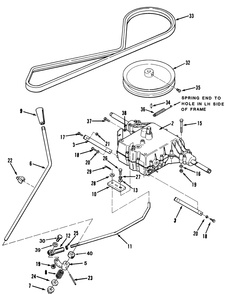 Transmission Assembly (210-5 & 212-5) Diagram and Parts List for 32-10B503 2000001 - 2999999 Toro Lawn Tractor