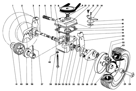Gear Case Assembly Diagram and Parts List for 20227 0000001 - 0999999 Toro Lawn Mower