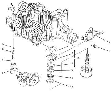 Range Shift Diagram and Parts List for 72102 7900001 - 7999999 Toro Lawn Tractor