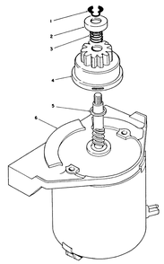 Starter Motor Assembly Diagram and Parts List for 26626 1000001 - 1999999 Toro Lawn Mower