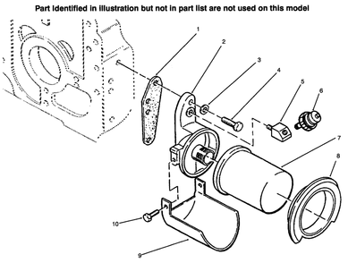 Oil Filter Diagram and Parts List for 73422 6900001 - 6999999 Toro Lawn Tractor