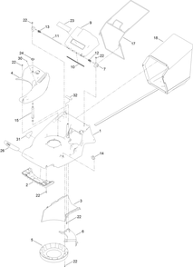 Deck And Bagger Assembly Diagram and Parts List for 2657 404000000 - 406999999 Toro Lawn Mower
