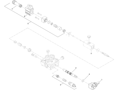 Double Detent Valve Assembly No. 144-7380 Diagram and Parts List for 22328 408963400 - 409588175 Toro Lawn Tractor Accessories