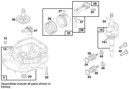 Engine Briggs & Stratton Model 12h802-0658-01 Diagram and Parts List for 20448 7900001 - 7999999 Toro Lawn Mower
