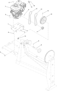 Part Location Diagram of ST28040-03 Toro Base-Motor
