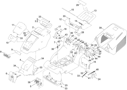 Part Location Diagram of 134-4371 Toro Spring, Battery Eject