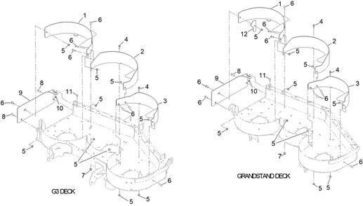 52 Inch Recycler Kit Assembly No. 147-0310 Diagram and Parts List for 147-0310  Toro Lawn Mower