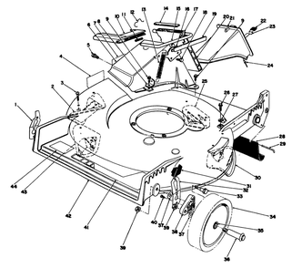 Housing Assembly Diagram and Parts List for 20213 1000001 - 1999999 Toro Lawn Mower