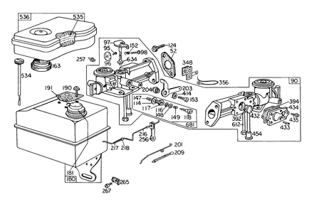 Carburetor Assembly Diagram and Parts List for 58013 5000001 - 5999999 Toro Tiller