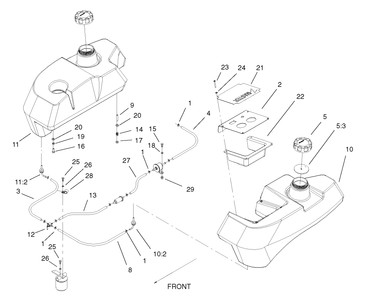 Part Location Diagram of 99-4617-03 Toro PANEL-CONTROL