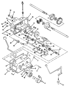 Mechanical Transmission 8-Speed Diagram and Parts List for 31-10K803 2000001 - 2999999 Toro Lawn Tractor