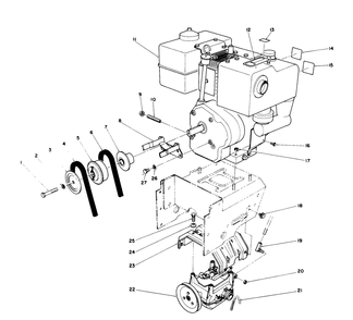 Engine Assembly Diagram and Parts List for 38565 9000001 - 9999999 Toro Snow Blower