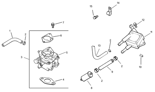 Fuel System Assembly 1 Diagram and Parts List for 74231 (230006001-230999999)(2003) Toro Lawn Mower