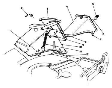 Recycler Bagging Kit Model No. 59174 (Optional) Diagram and Parts List for 20321 2000001 - 2999999 Toro Lawn Mower