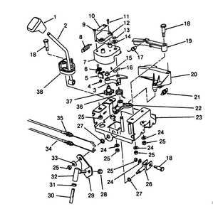 Traction Linkage Assembly Diagram and Parts List for 38543 8000001 - 8999999 Toro Snow Blower