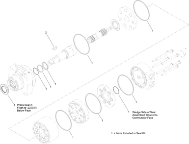 Hydraulic Motor Assembly No. 138-0778 Diagram and Parts List for 22328 408963400 - 409588175 Toro Lawn Tractor Accessories