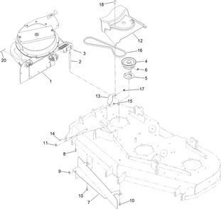 Part Location Diagram of 144-6578 Toro Cover-Belt