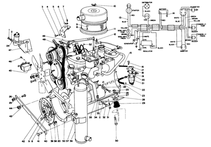 Engine Assembly Diagram and Parts List for 30773 30001 - 30569 Toro Lawn Tractor Accessories