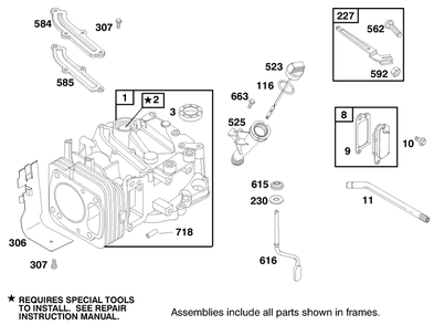 Engine Gts 200 Diagram and Parts List for 20824 8900001 - 8999999 Toro Lawn Mower
