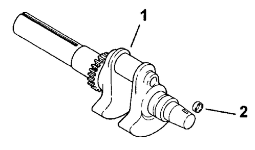 Part Location Diagram of 2401472 Toro Crankshaft (Incl. 2)