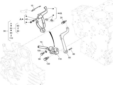 Governor Assembly Diagram and Parts List for 72264TE 406427909-406429999 Toro Lawn Mower