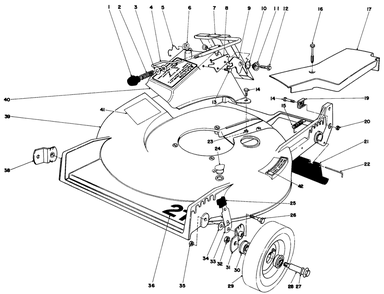 Housing Assembly Diagram and Parts List for 20810 9000001 - 9999999 Toro Lawn Mower