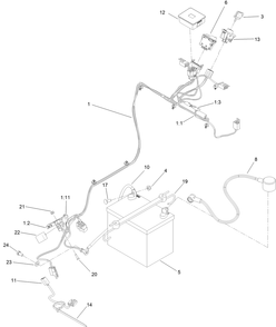 Part Location Diagram of 138-6892 Toro Harness-Wire, Wasp