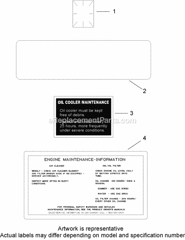 Decals Kohler Ch740 0075 Diagram and Parts List for 74283 280000001-280999999 Toro Lawn Mower
