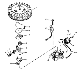 Magneto No. 610793a Diagram and Parts List for 18017 8000001 - 8999999 Toro Lawn Mower