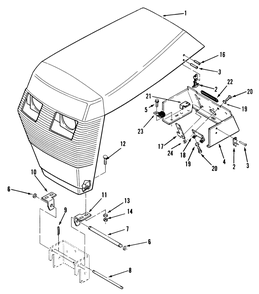 Sheet Metal And Covers Diagram and Parts List for 31-10K803 2000001 - 2999999 Toro Lawn Tractor
