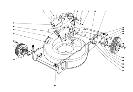 Housing Assembly Diagram and Parts List for 20752 8000001 - 8999999 Toro Lawn Mower