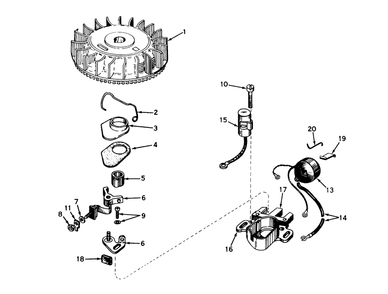 Magneto No. 610755 Diagram and Parts List for 21900 3000001 - 3999999 Toro Lawn Mower
